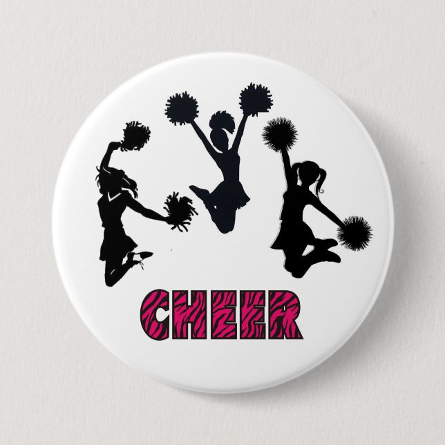 BADGE ROND 7,6 CM CHEERLEADING (Devant)