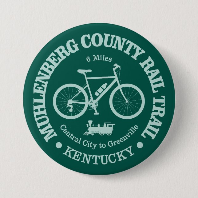 Badge Rond 7,6 Cm Chemin de fer du comté de Muhlenberg (cyclisme) (Devant)