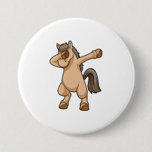 Badge Rond 7,6 Cm Cheval à Hip hop Dance Dab