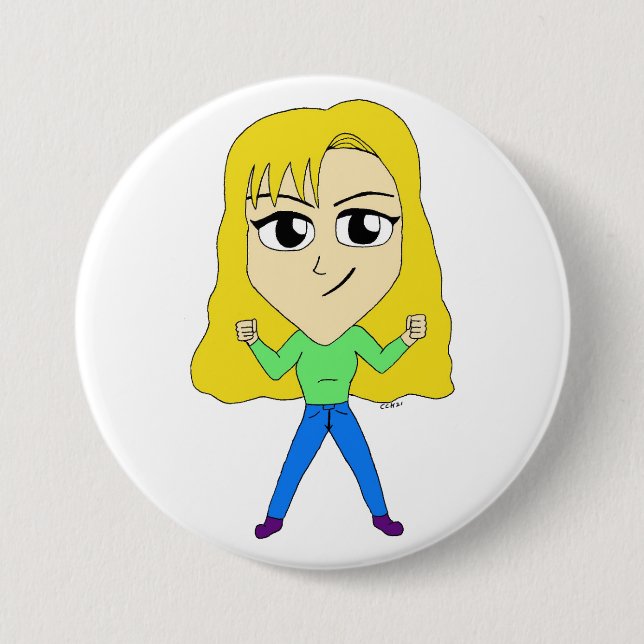 Badge Rond 7,6 Cm chibi (Devant)