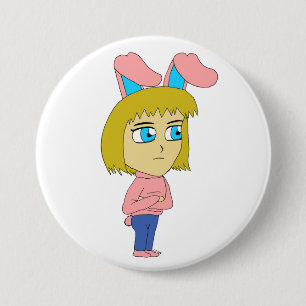 Badge Rond 7,6 Cm chibi bunnygirl