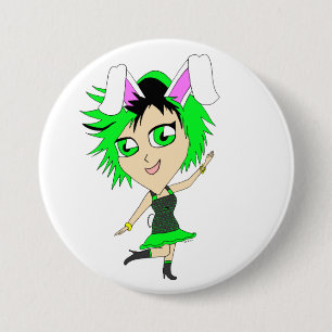 Badge Rond 7,6 Cm chibi bunnygirl