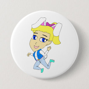 Badge Rond 7,6 Cm chibi bunnygirl