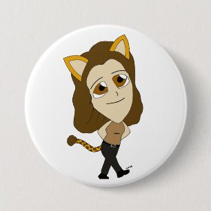 Badge Rond 7,6 Cm chibi catgirl