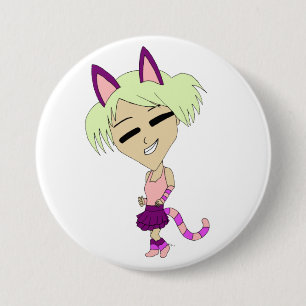 Badge Rond 7,6 Cm chibi catgirl