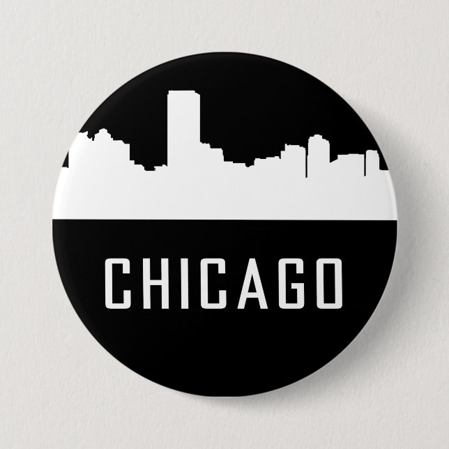 Badge Rond 7,6 Cm Chicago (Devant)