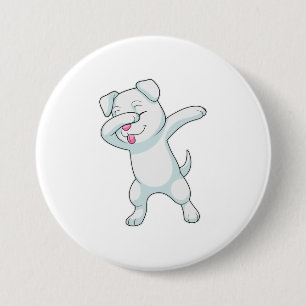 Badge Rond 7,6 Cm Chien à Hip hop Dance Dab