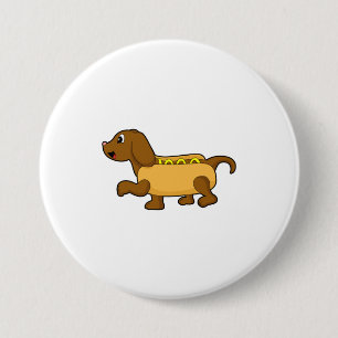 Badge Rond 7,6 Cm Chien comme chien de garde