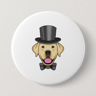 Badge Rond 7,6 Cm Chien en forme de chambre avec mâchoire