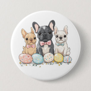 Badge Rond 7,6 Cm Chiens de Pâques