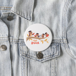 Badge Rond 7,6 Cm Chouettes mignonnes Retour à l'école