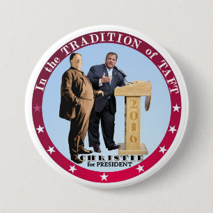 Badge Rond 7,6 Cm Christie pour le président 2016