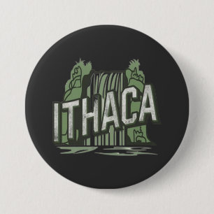 Badge Rond 7,6 Cm chutes d'Ithaque