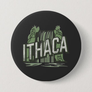 Badge Rond 7,6 Cm chutes d'Ithaque 