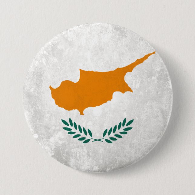 Badge Rond 7,6 Cm Chypre (Devant)