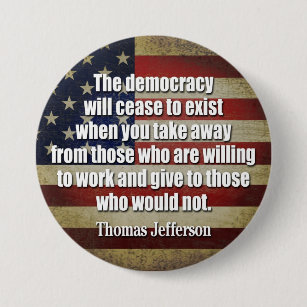 Badges Citations Thomas Jefferson Personnalises Zazzle Fr