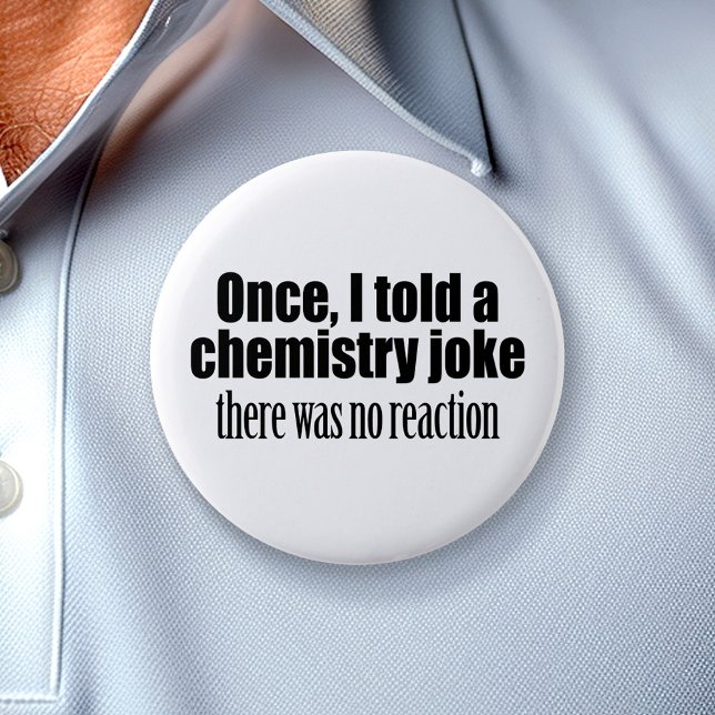Badge Rond 7,6 Cm Citation de professeur de chimie amusante - aucune (Funny Science Button)