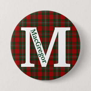 Badge Rond 7,6 Cm Clan MacGregor Tartan Plaid personnalisé