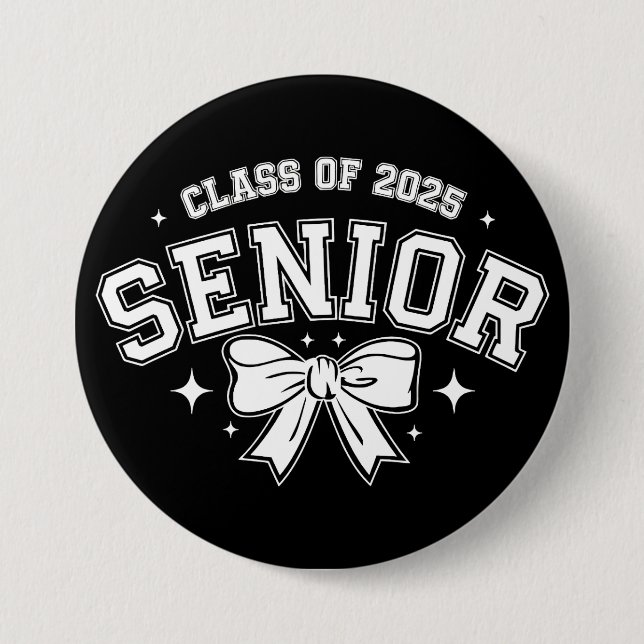 Badge Rond 7,6 Cm Classe supérieure de 2025 (Devant)