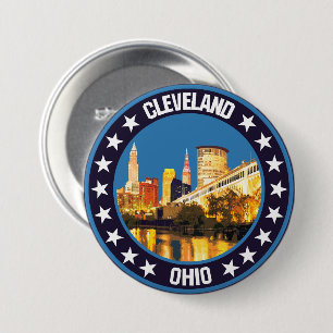 Badge Rond 7,6 Cm Cleveland