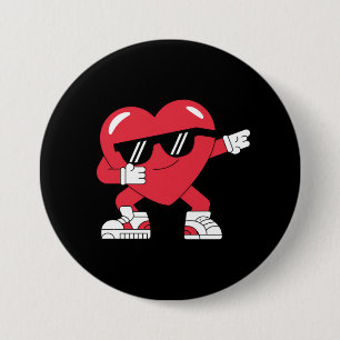 Badge Rond 7,6 Cm Cœur de Dabbing Cadeaux drôles pour la Saint-Valen