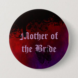 Badge Rond 7,6 Cm Coeur gothique