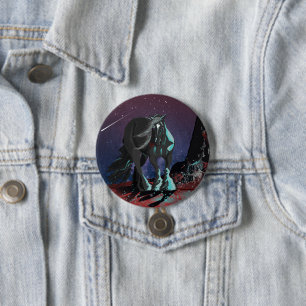 Badge Rond 7,6 Cm Coeur tzigane ~