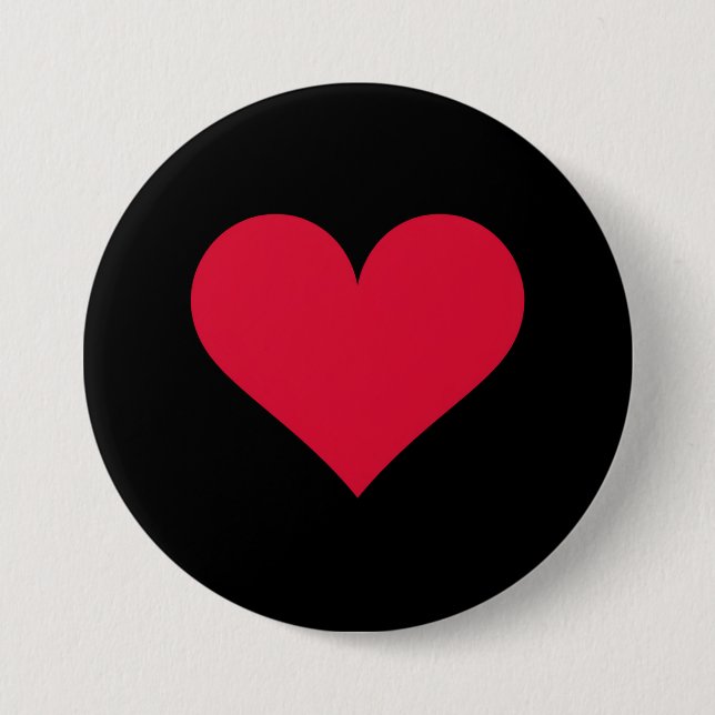 Badge Rond 7,6 Cm Coeur Valentines Jour Amour Coeur (Devant)