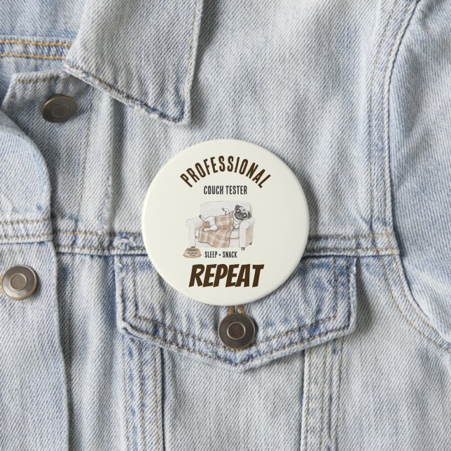 Badge Rond 7,6 Cm Collection Pattes Cozy (En situation)