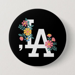 Badge Rond 7,6 Cm Comma la Florale Kamala Harris Présidente 2024 