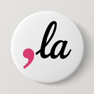 Badge Rond 7,6 Cm Comma La Kamala Harris Président 2024 Stop Project