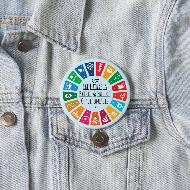 Badge Rond 7,6 Cm Communauté de plaidoyer pour les objectifs de dura (En situation)