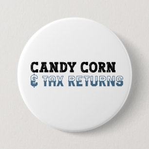 Badge Rond 7,6 Cm Comptable amusant Halloween - Corn de bonbons
