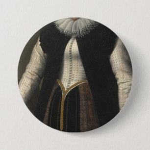 Badge Rond 7,6 Cm Comte d'Elizabeth Bathory