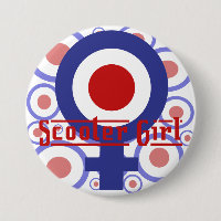 Conception de fille de scooter sur l'arrière -