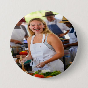 Badge Rond 7,6 Cm Concours de Cuisine équitable Personnaliser Photo