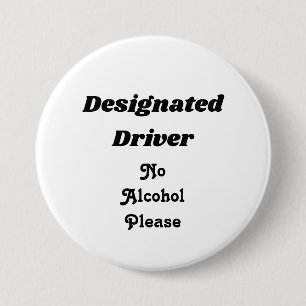 Badge Rond 7,6 Cm Conducteur indiqué 3" bouton