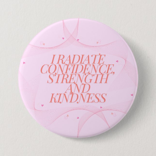 Badge Rond 7,6 Cm Confiance, gentillesse, Spiritualité, Inspiration (Devant)