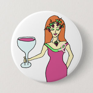 Badge Rond 7,6 Cm Conscience de cancer du sein de ruban de rose de