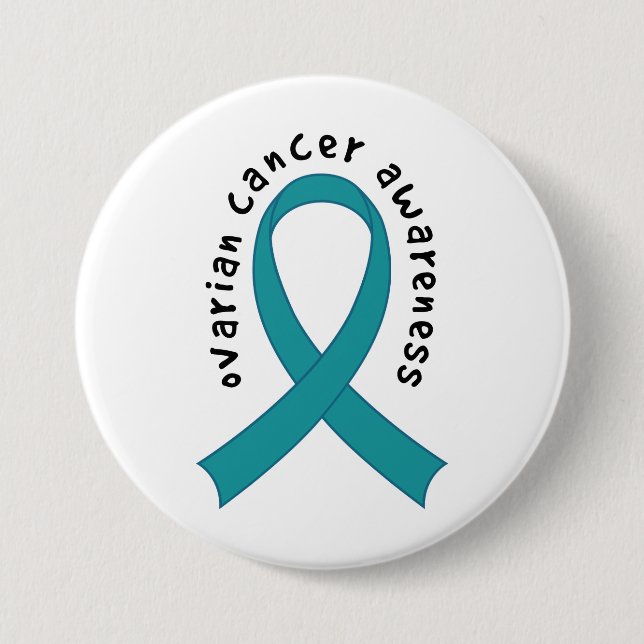 Badge Rond 7,6 Cm Conscience de Cancer ovarien (Devant)