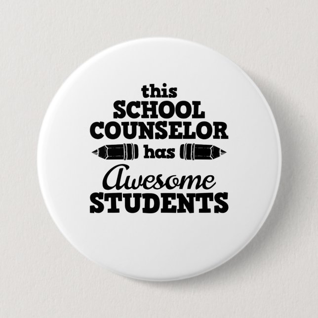Badge Rond 7,6 Cm Conseiller scolaire enseignant (Devant)