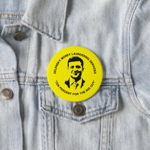 Badge Rond 7,6 Cm Conservateur drôle Anti Biden Zelensky Ukraine