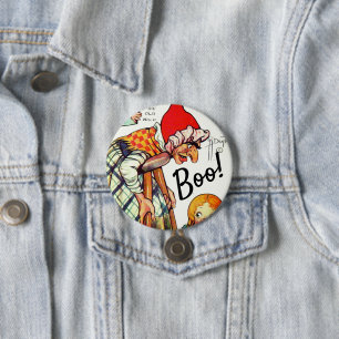 Badge Rond 7,6 Cm Conte de fées rétro Halloween 🎃 Poupées en papie