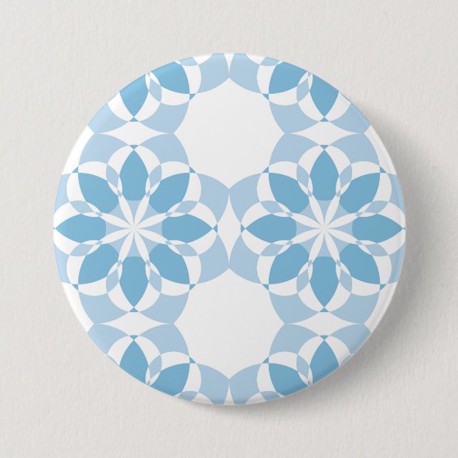Badge Rond 7,6 Cm Cool, girly, moderne, tendance fleur unique abstra (Devant)