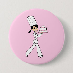 Badge Rond 7,6 Cm Copie de chef de fille