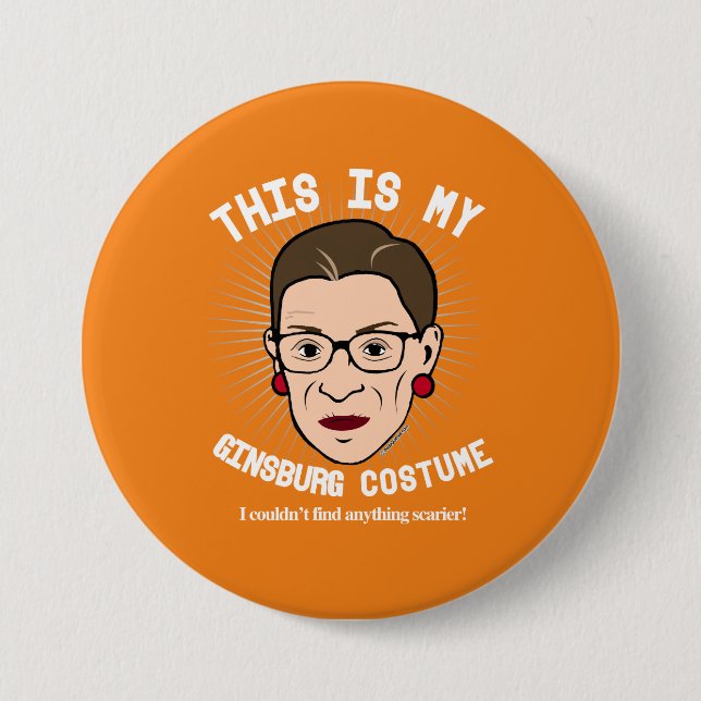 Badge Rond 7,6 Cm Costume de Ruth Bader Ginsburg Halloween - je ne (Devant)