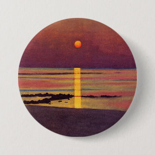 Badge Rond 7,6 Cm Coucher du soleil (par Félix Vallotton)