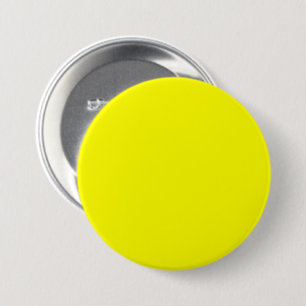 Badge Rond 7,6 Cm Couleur FFFF00 Jaune Lumineux - Ajouter Votre Nom