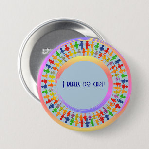 Badge Rond 7,6 Cm Couleurs de campagne tendance -
