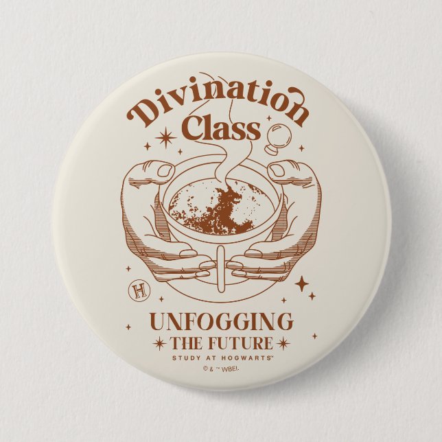 Badge Rond 7,6 Cm Cours de Divination - Clarifier l'Avenir (Devant)